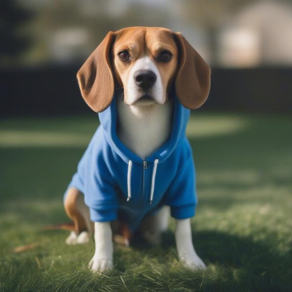 Dog Wearing a Hoodie