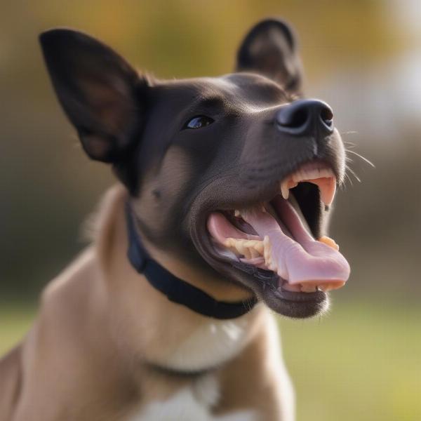 Dog Wearing a Jafco Muzzle Comfortably