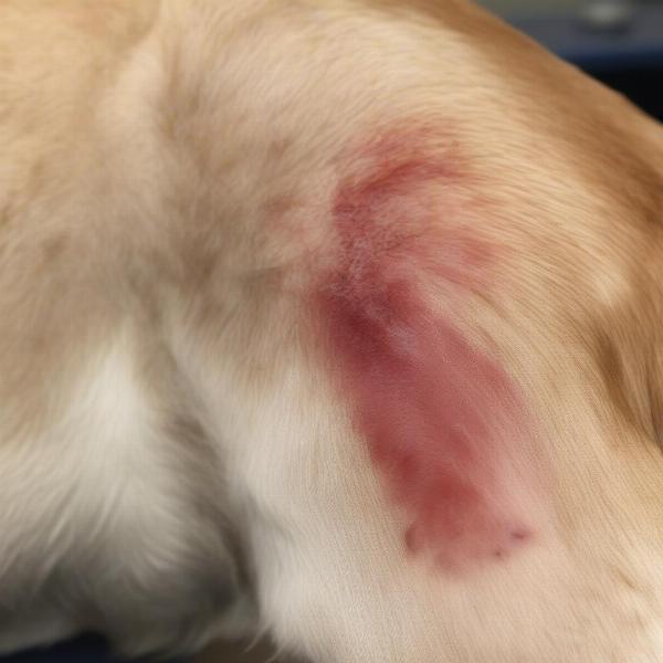 Dog with Clipper Burn