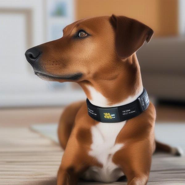 Dog with flea collar after Capstar