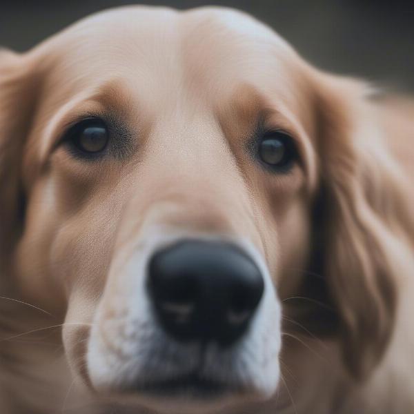 Dog with a Healthy, Moist Nose