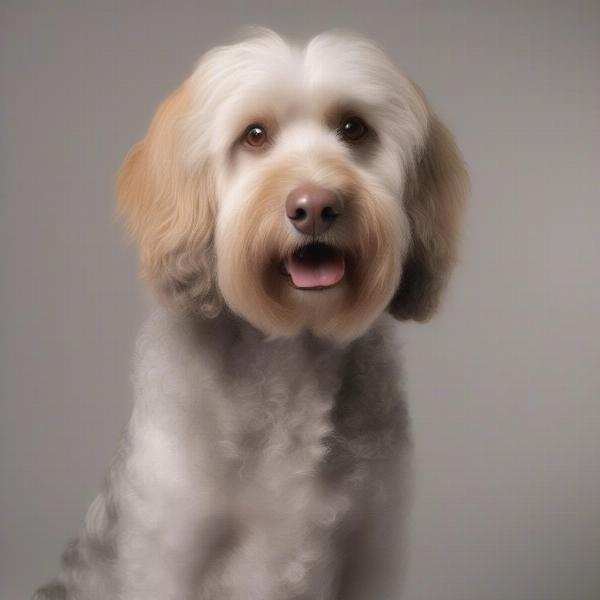 Dog With Shiny Healthy Coat After Using Leave-In Conditioner