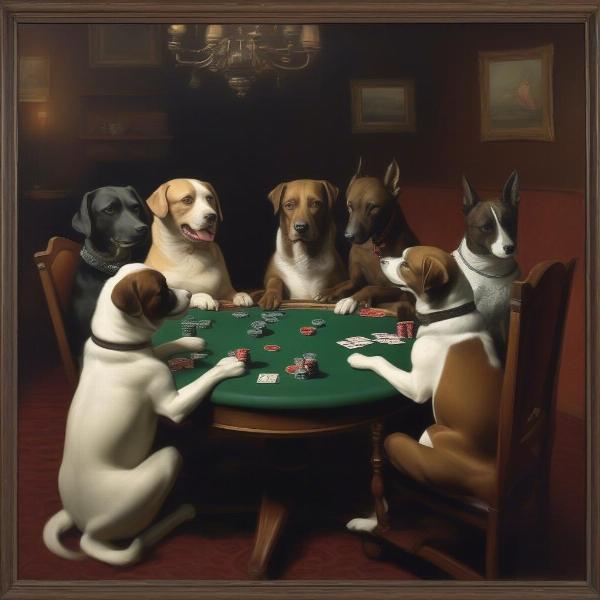 Original Dogs Playing Poker Paintings