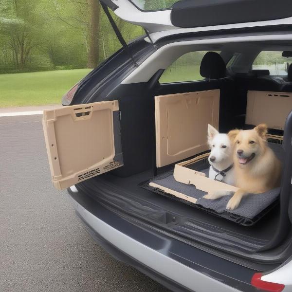 Double Dog Crate vs. Two Single Crates for Car Travel