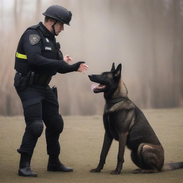 Dutch Police Dog and Handler Training