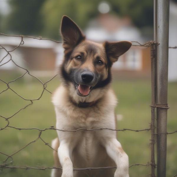 Eastern European Village Dog with Family