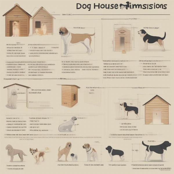 Extra Large Dog House Size Chart for Multiple Dogs