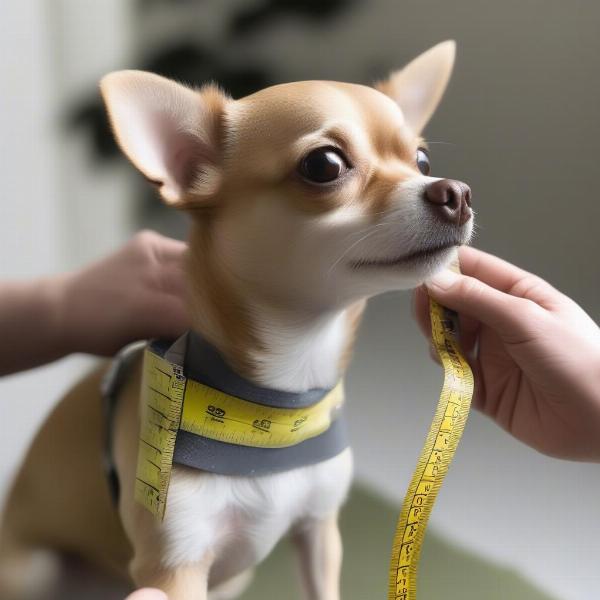 Measuring an Extra Small Dog for a Harness