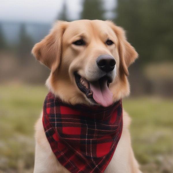 Flannel Dog Bandana