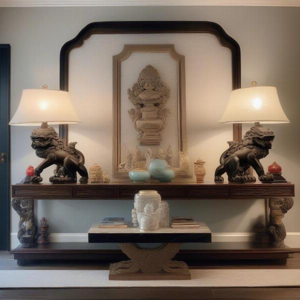 Foo Dog Lamps in Interior Design