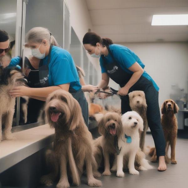 Free Dog Grooming at Shelter