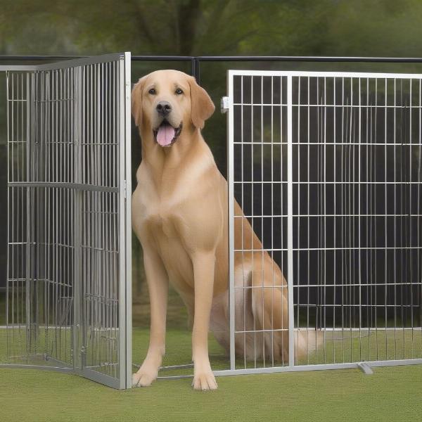 Freestanding Pet Gate for Large Dog