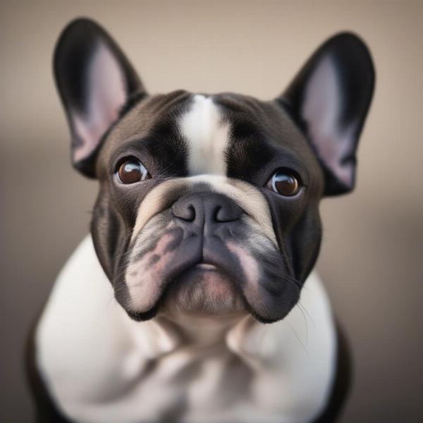 Portrait of a French Bulldog