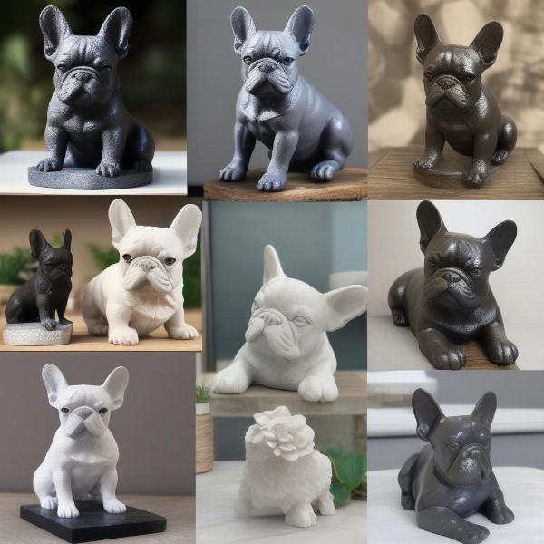 Frenchie Statue Materials