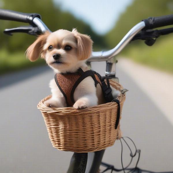 Front Mounted Dog Bike Basket