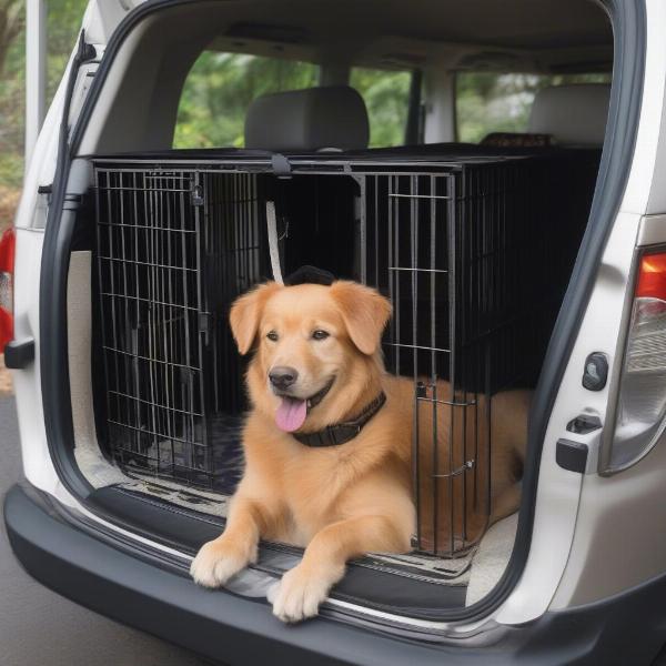 Securely Fastening the Crate in the Vehicle