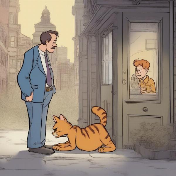 Garfield meeting Arlen for the first time