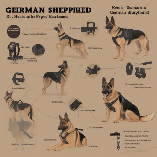 German Shepherd Dog Harness Types