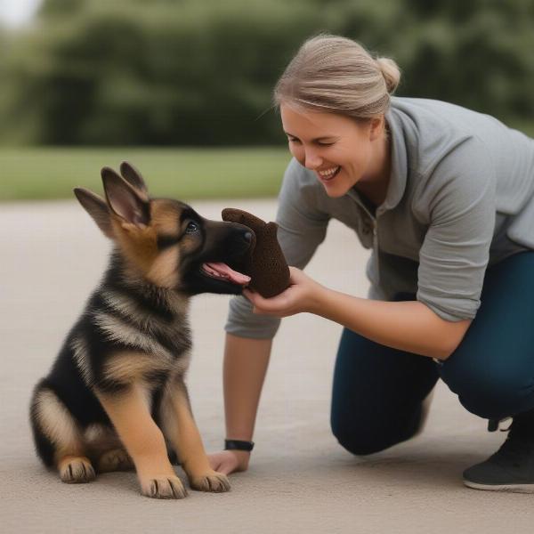 Iowa German Shepherd Breeder with Puppy