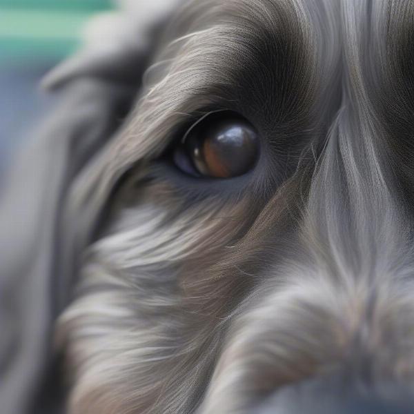 Grey Hair Around a Dog's Muzzle