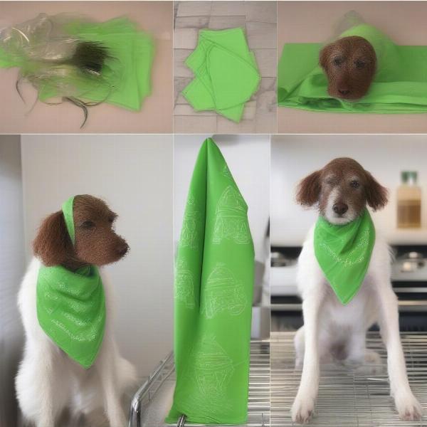 Grinch Dog Bandana Care