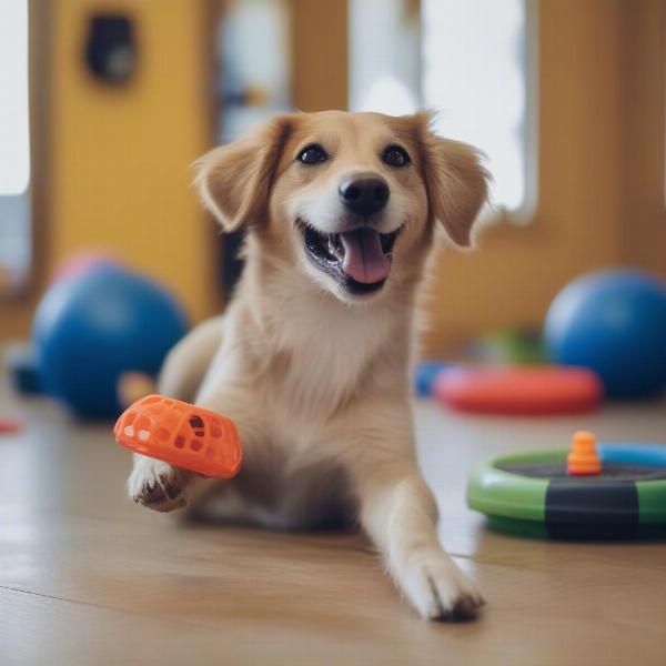 Happy Dog at Boarding