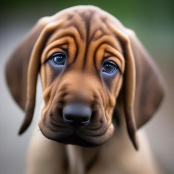 Healthy Bloodhound Puppy