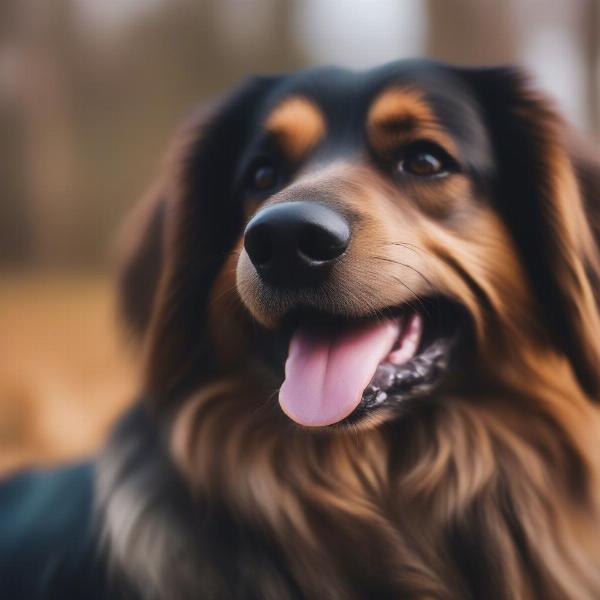 Healthy Dog with Shiny Coat