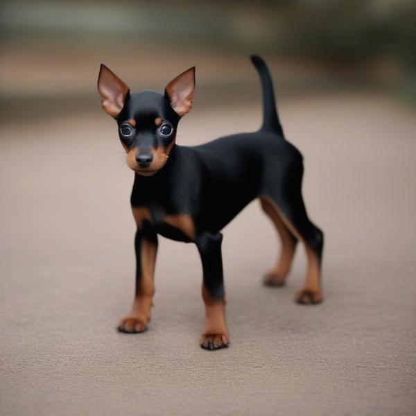 Healthy Min Pin Puppy