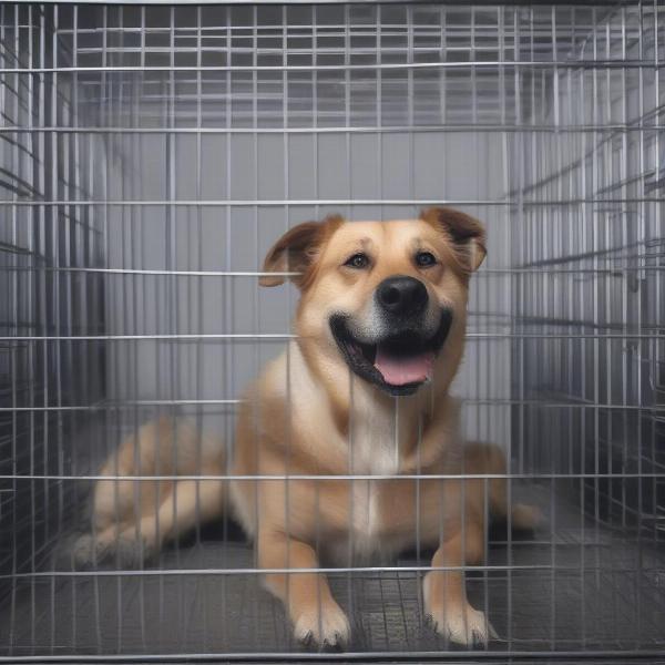 Heavy Duty Wire Dog Cage for Large Breeds