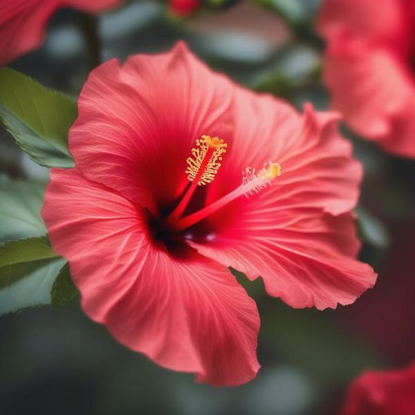 Close-up of a hibiscus flower