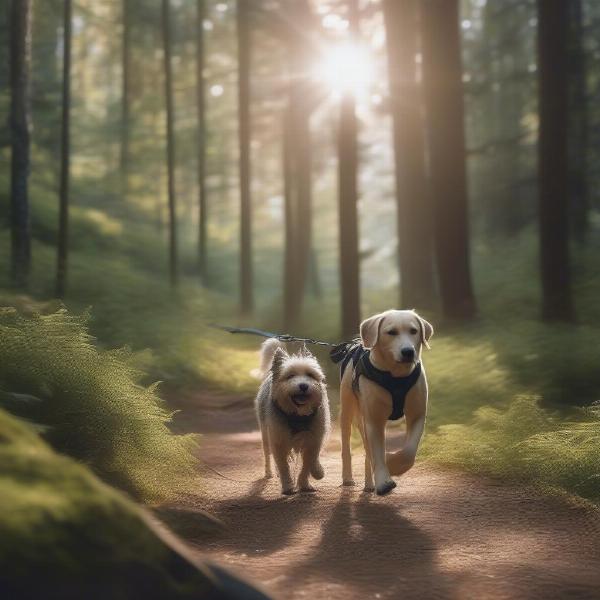 Hiking with dogs on Midwest trails