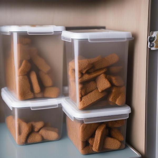 Storing homemade dog treats