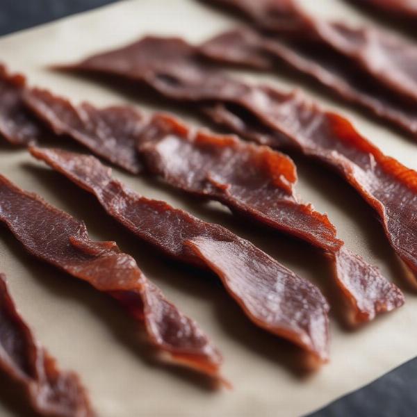 Homemade duck jerky for dogs