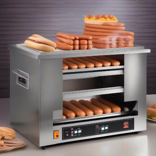 Hot Dog Steamer and Bun Warmer Combo