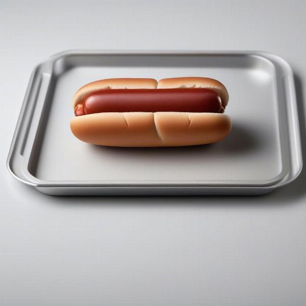 Hot dog in a tray