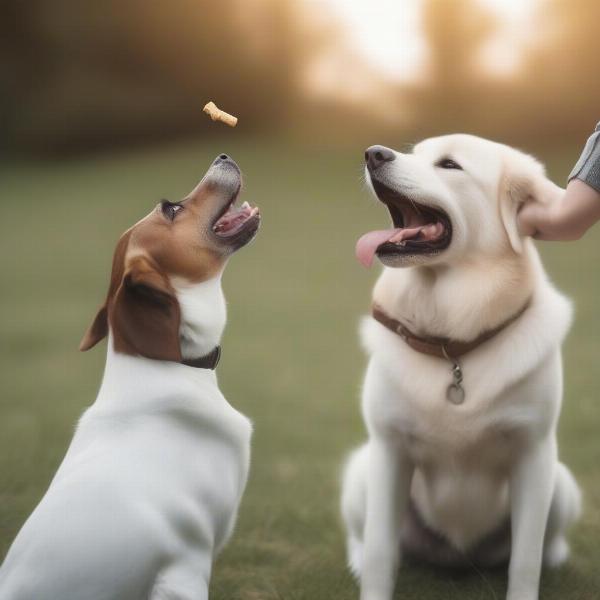 Training a dog to listen