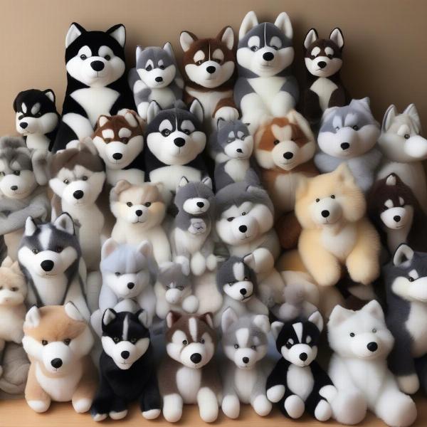 Husky Stuffed Animal Variety