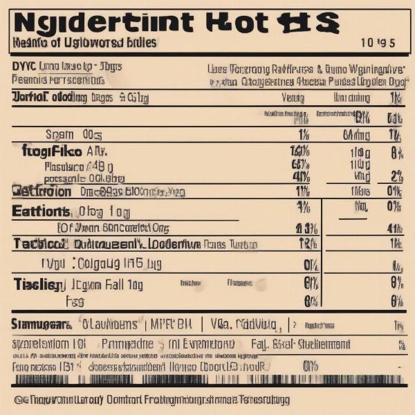 Hygrade Hot Dog Ingredients List