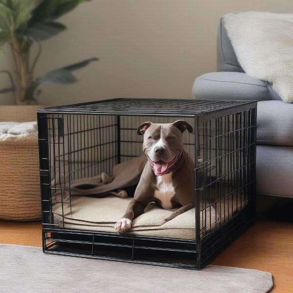 Indoor Pitbull Crate