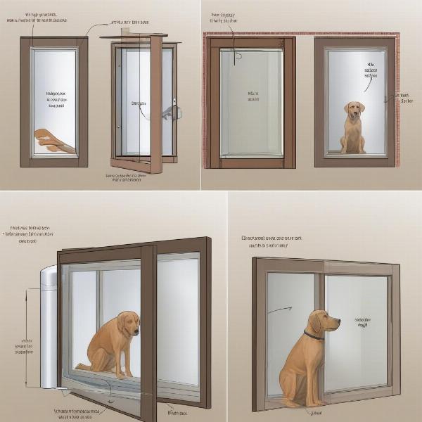 Installing a Dog Door in Glass