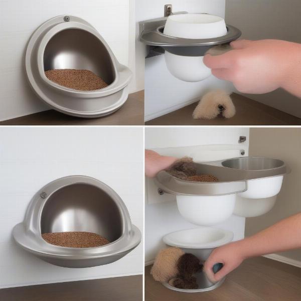 Installing and Maintaining a Wall Mounted Dog Bowl