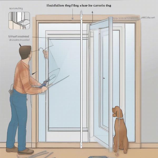 Installing a Dog Flap in a Glass Door