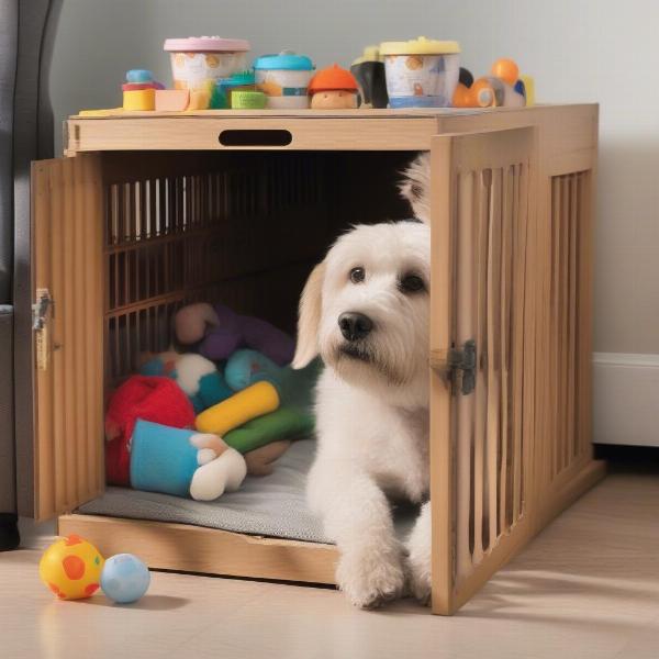 Introducing a Dog to its Crate