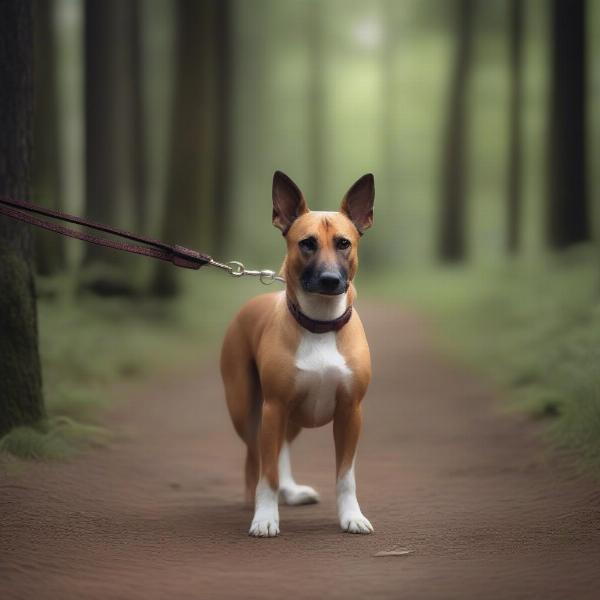 Introverted Dog Enjoying Nature