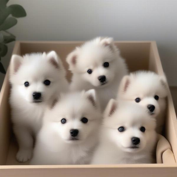 Healthy Italian Spitz puppies