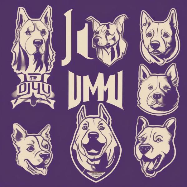 Early JMU Duke Dog Logo