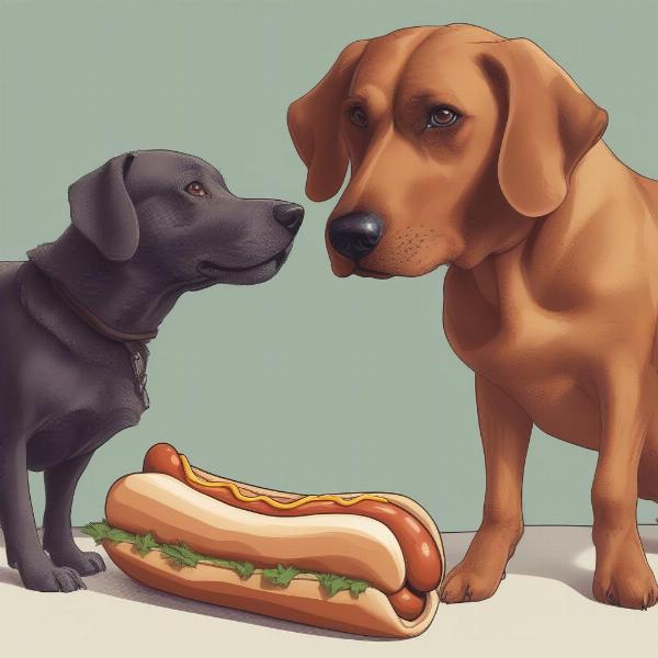 Jumbo hot dogs are harmful to dogs