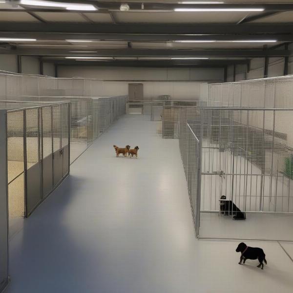 Modern and clean Karelian Bear Dog breeding facility