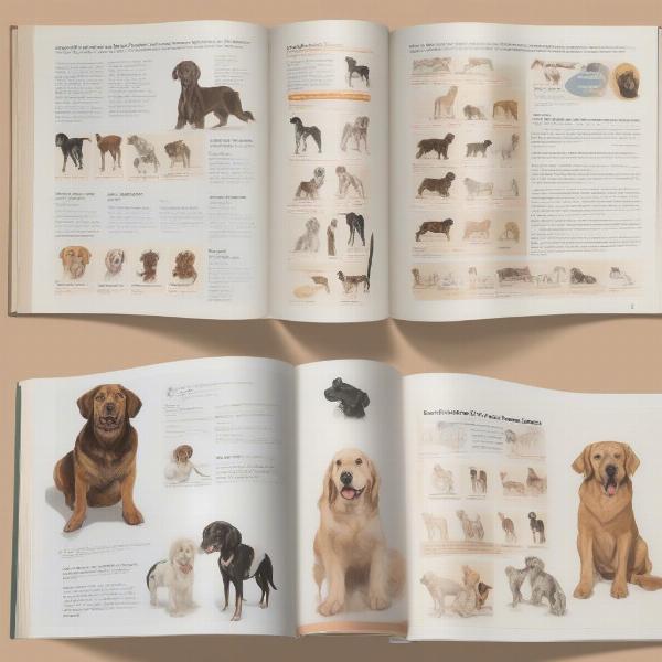 Key topics covered in a dog encyclopedia book